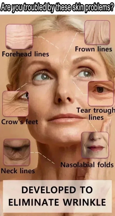 Instant Anti Wrinkle Effect Remove Facial Wrinkles Moisturizing Serum To Fine Lines Around The Eyes Crow's Feet Neck Wrinkle