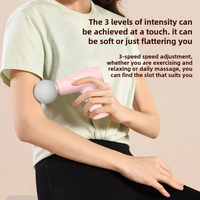 Portable Deep Tissue Massage Gun for Targeted Muscle Recovery Therapy Relaxation Treatment Tidesmit