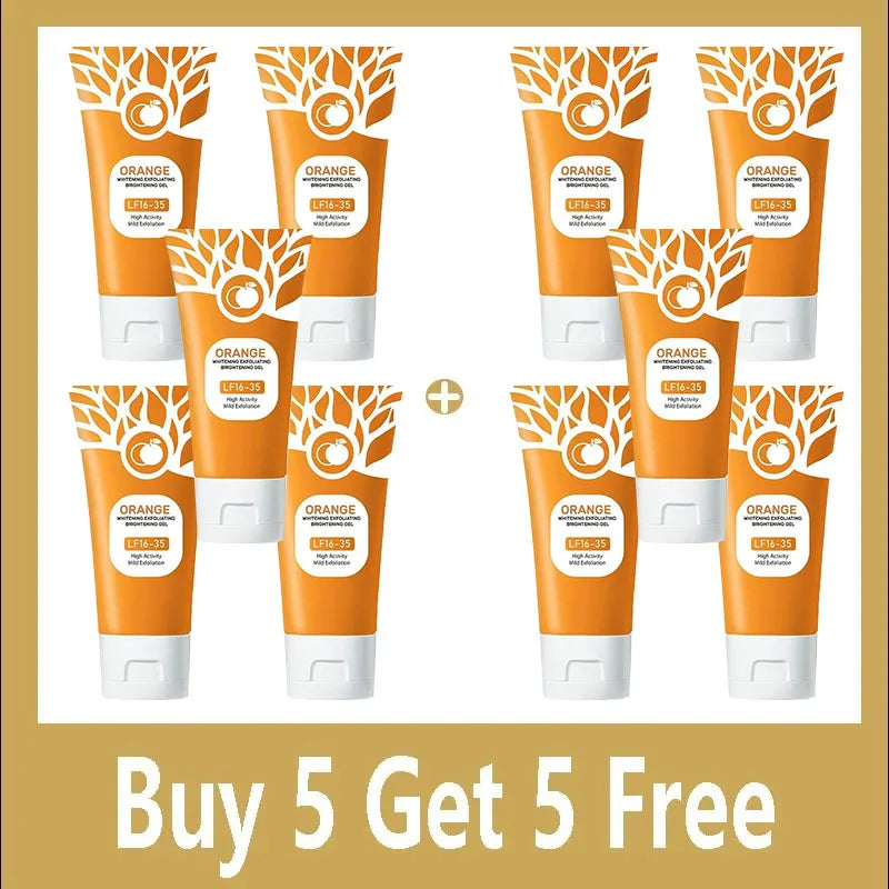 Orange Exfoliating Gel for Face & Body - Natural 50g Scrub Scrubs Treatments Buy 5 get 5 free Tidesmit