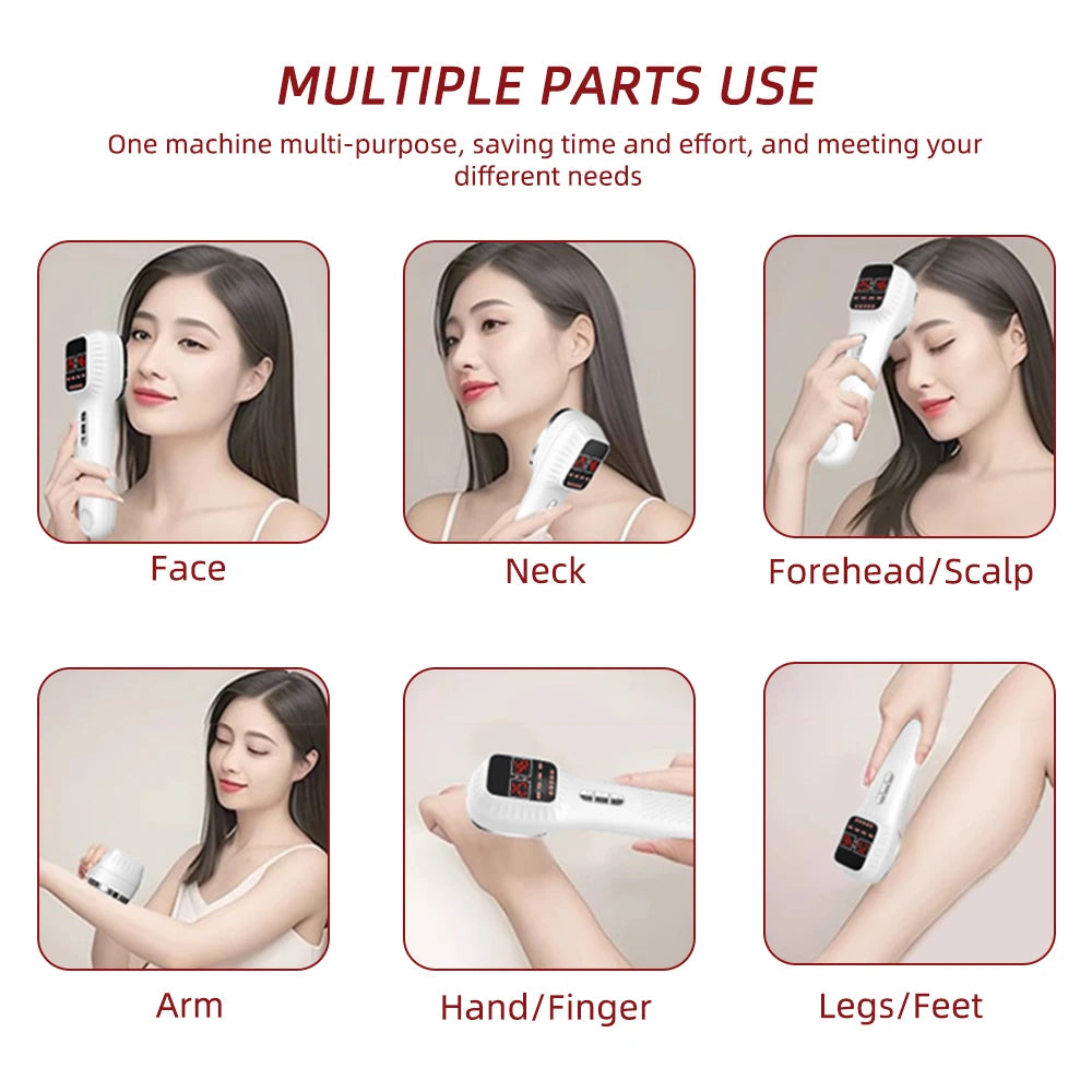 650nm+808nm Portable Face Body Red Light Infrared Beauty Device Skin Rejuvenation Muscle Joint Body Fatigue Relief Health Care