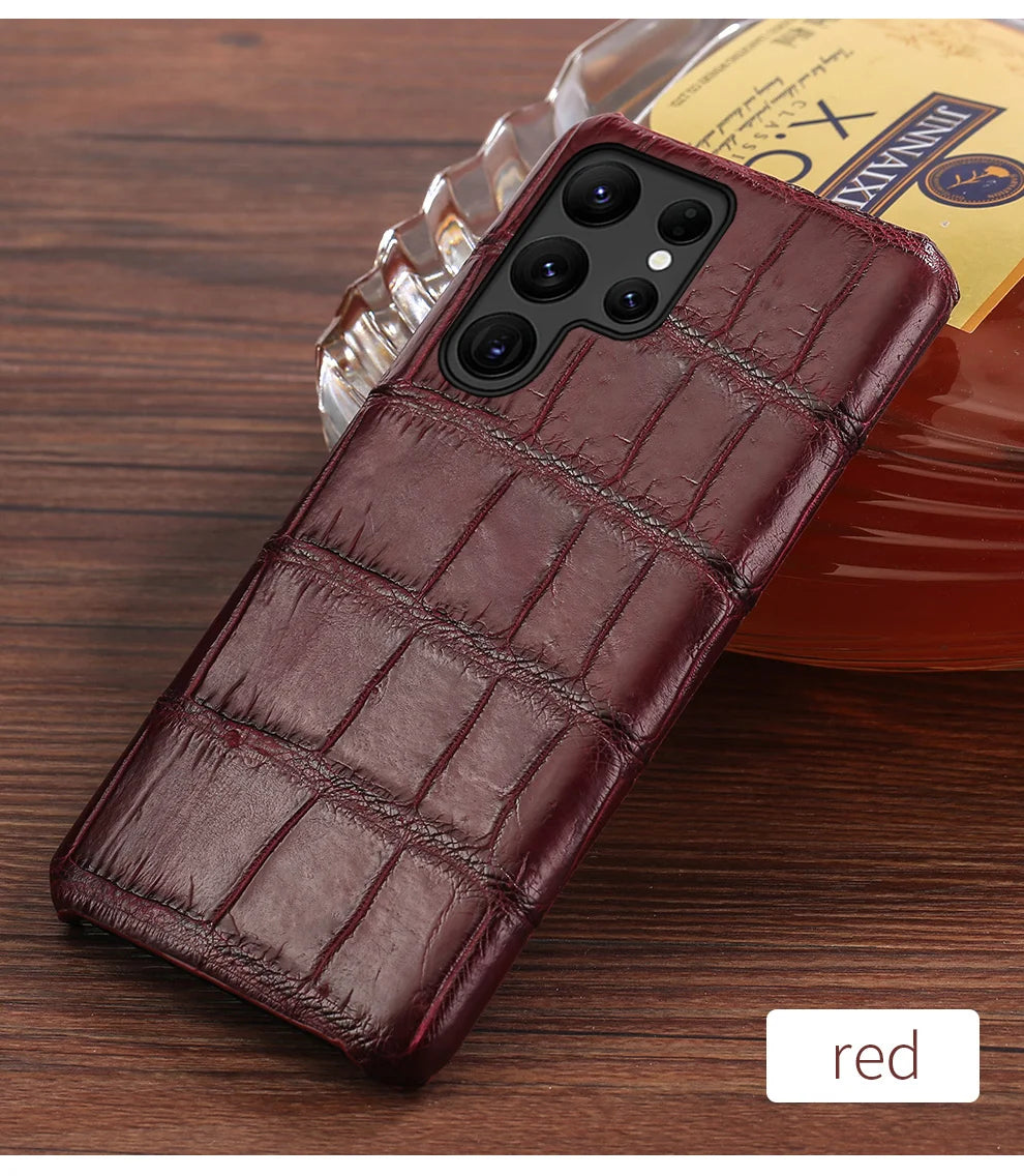 Samsung Galaxy S25 Ultra Leather Case - Slim Protective Cover Tidesmit