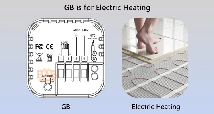 WiFi Smart Thermostat Temperature Control for Electric Floor Heating Water/Gas Boiler Temperature Tuya Google Home Alexa Yandex