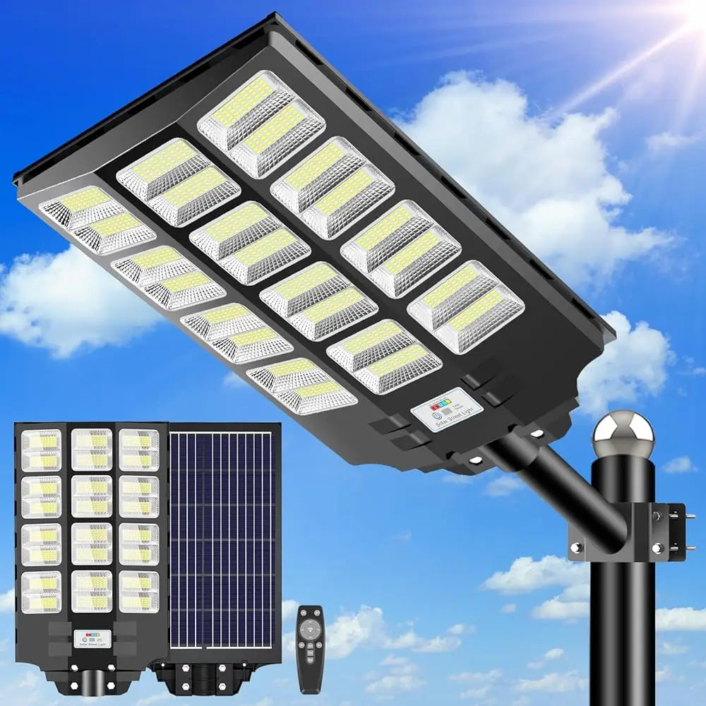 Solar Street Light Outdoor 3 Modes LED Security Wall Lamp for Outdoor Garden Street Yard Fall Porch Decor Solar Outdoor Mounted  with Remote Control IP65 Waterproof Motion Sensor Lights Smart