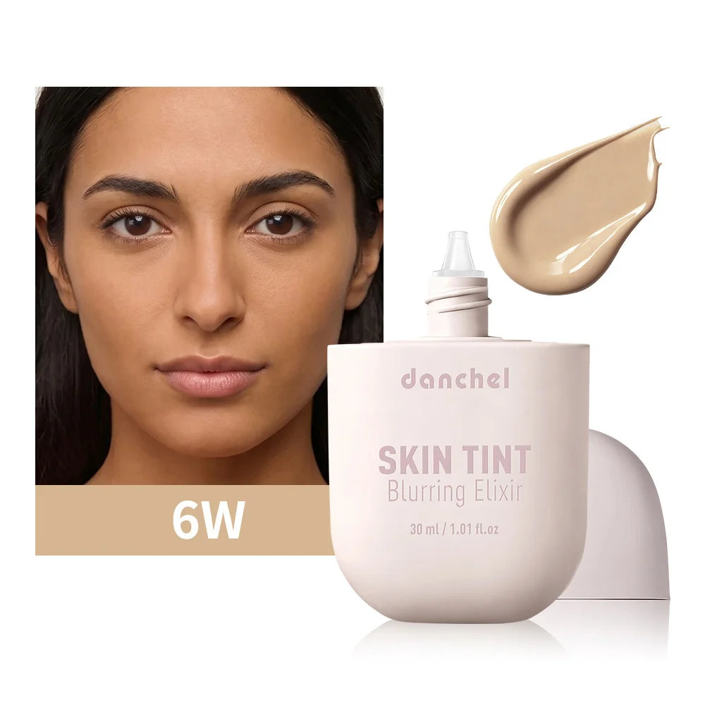 Tidesmit Skin Tint Blurring Elixir Foundation texture close-up showing hydrating long-lasting pore-blurring formula