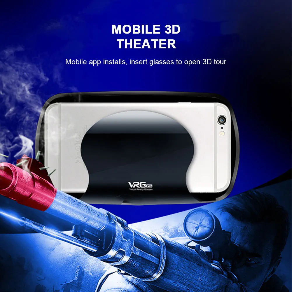 VR Headset for Smartphones - Immersive Wide Angle Smart Glasses Tidesmit