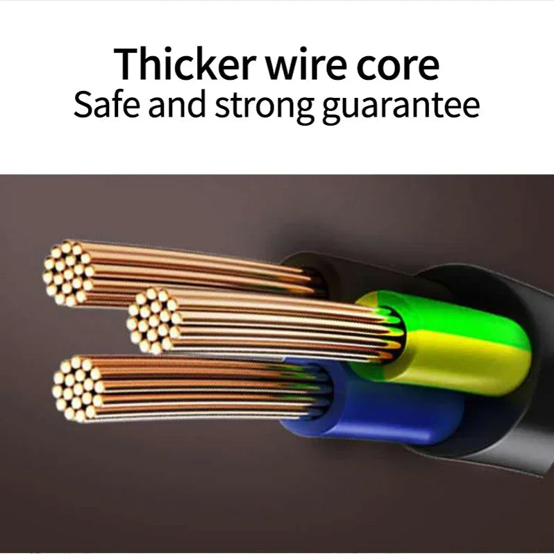 Heating wire core elements inside the base, showing multiple conductor strands