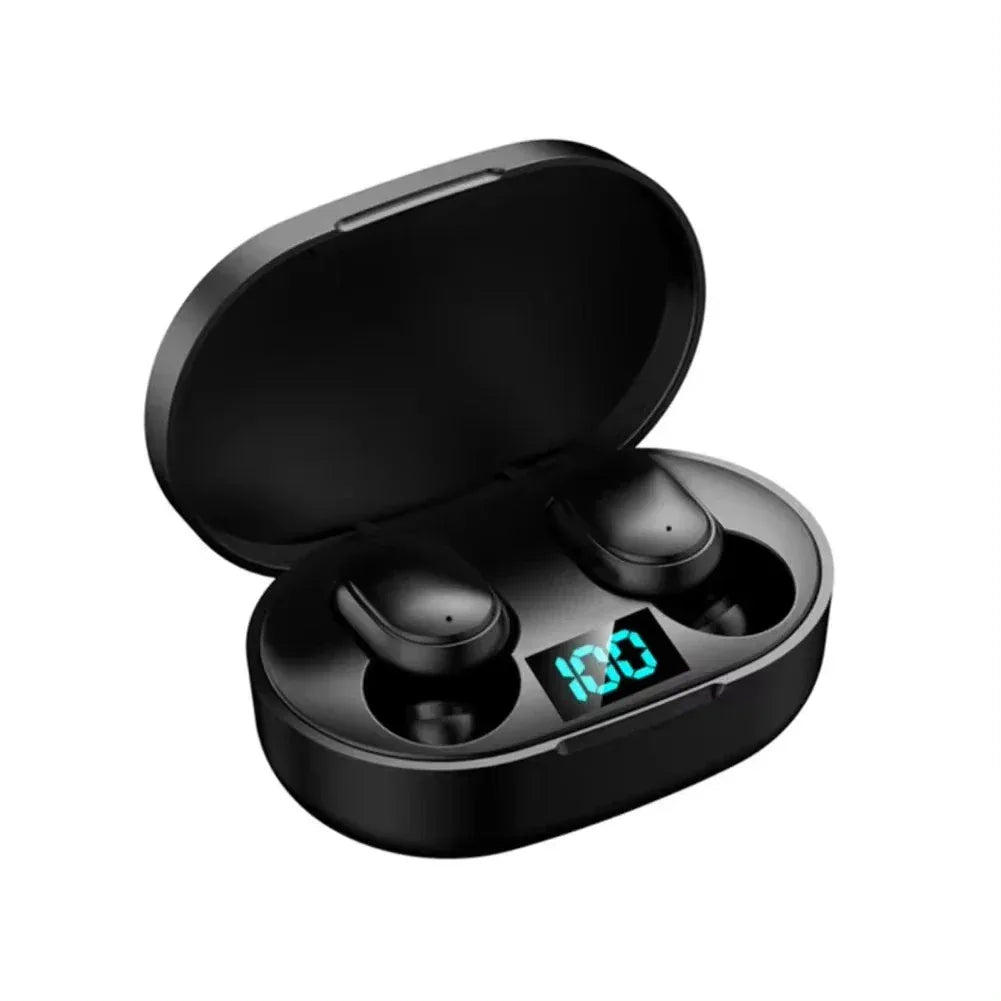 E6S TWS Bluetooth Earphones Wireless Bluetooth Headset Noise Cancelling Headsets With Microphone Headphones For Xiaomi iphone Black Tidesmit