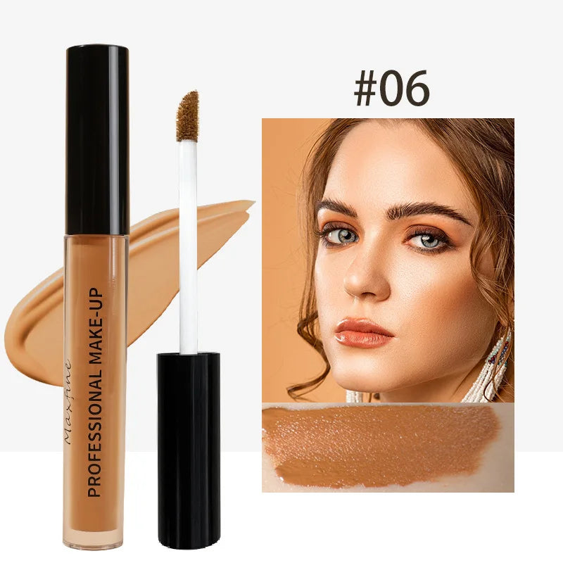 Tidesmit liquid concealer texture close-up featuring matte high coverage waterproof and long lasting makeup finish