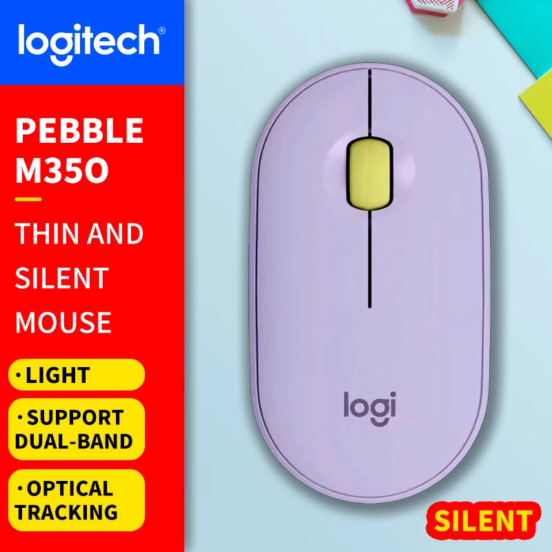 Logitech (M) Series Wireless Wired Office Mouse for Laptops, Quiet and Portable for Business and Home Use M650 M350 M350P M185