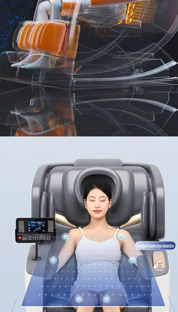 Zero Gravity Massage Chair with Shiatsu Heat and Foot Rollers Massage Chairs Tidesmit