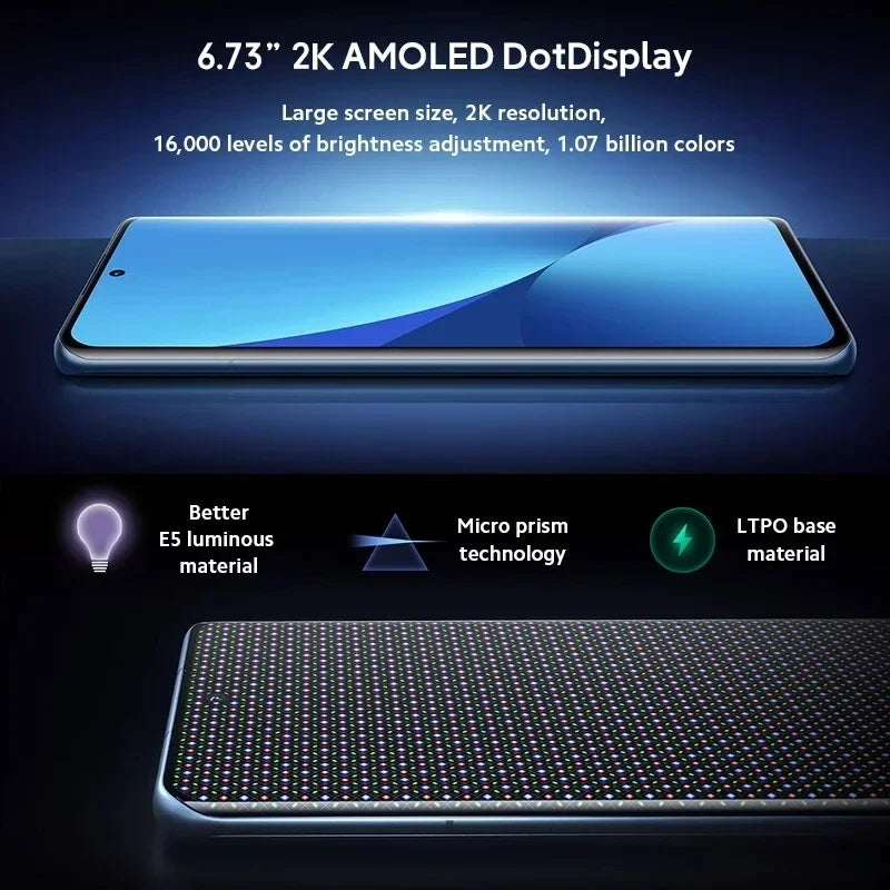 Xiaomi 12 Pro 5G RAN 8GB/12GB ROM 128GB/256GB 50MP camera 6.73-inches Battery 4600mAh used phone