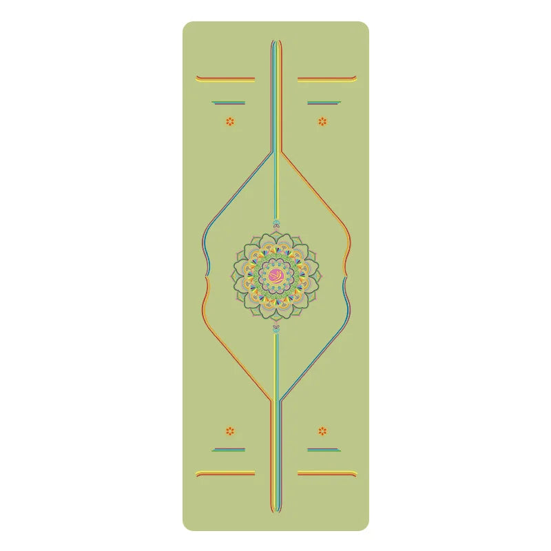 Rainbow Yoga Mat PU Natural Rubber Non-slip Sports Fitness Mat