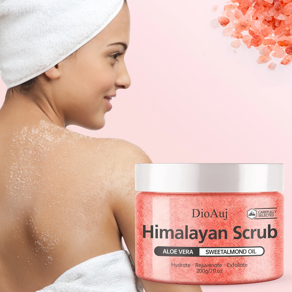 Himalayan Salt Body Scrub – Natural Exfoliating Souffle 200g Scrubs Treatments Tidesmit
