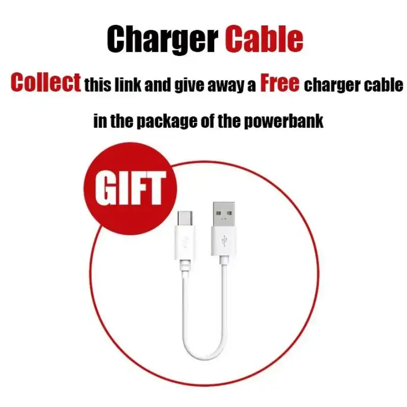 Magnetic Portable Charger 50000mAh - 22.5W Fast Charging Power Bank Charge Cable Tidesmit
