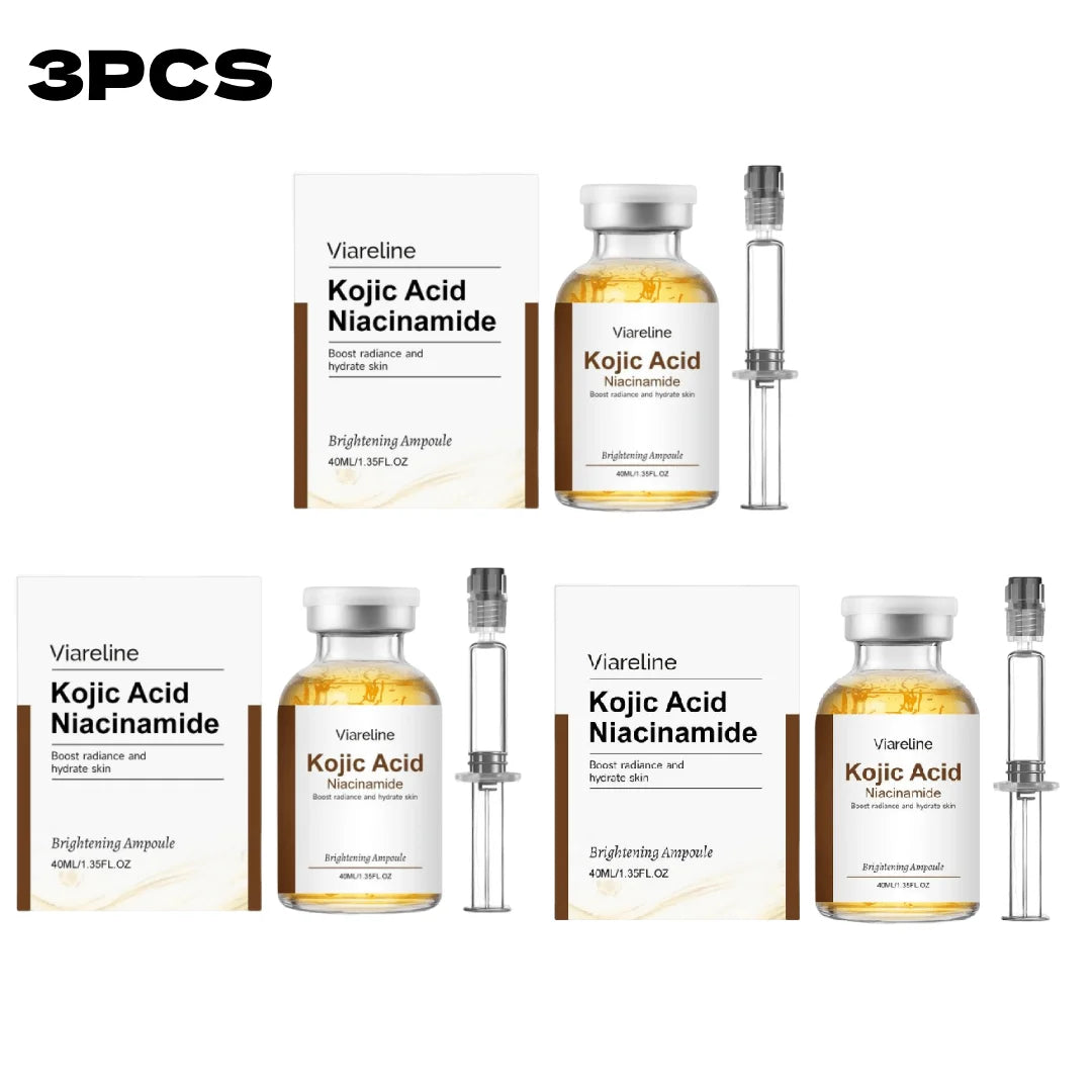 Brightening Kojic Acid & Niacinamide Ampoule 40ml Even Skin Tone Hydrating Moisturizing Dual Care Easy To Use Skincare