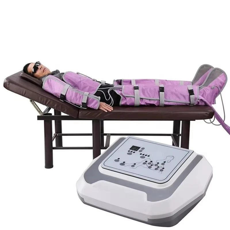 Pressotherapy Machine for Lymphatic Massage - Purple & Red Options Massage Chairs Purple Tidesmit