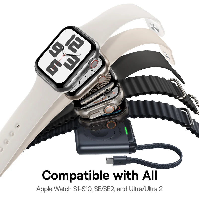 Magnetic Apple Watch Charger | Fast USB-C Cable | Qi Certified Tidesmit