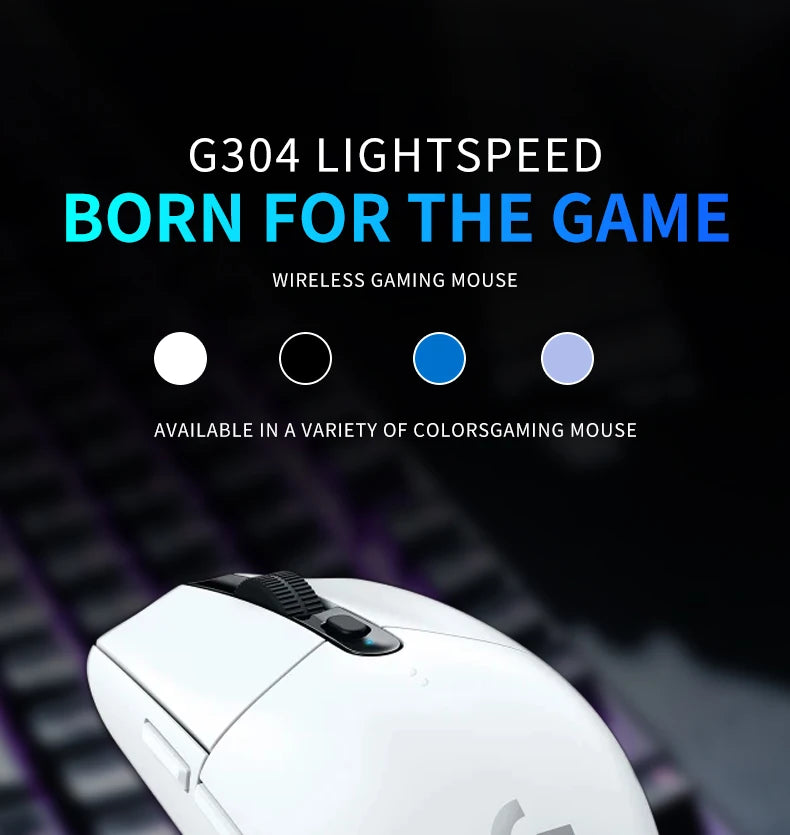 Logitech G304 LIGHTSPEED Wireless Mouse Game Mouse Lightweight and Portable  Light speed PC Gamer Same Model No Driver Vers