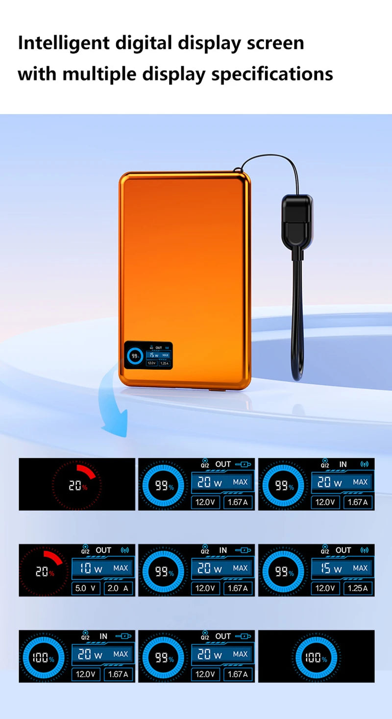 Magnetic Fast Charging Power Bank 50000mAh - Portable USB-C Battery Pack Tidesmit