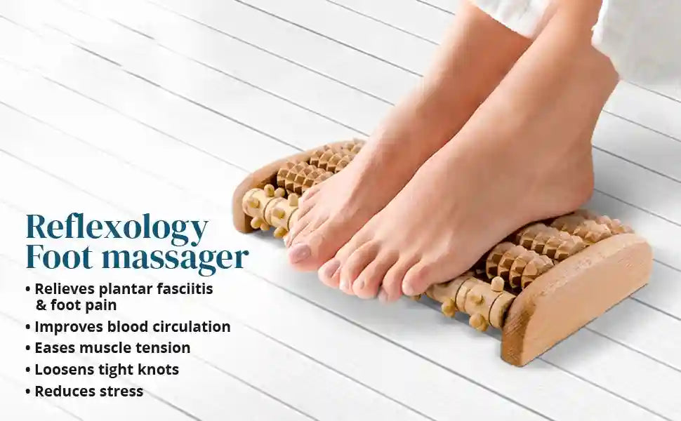 Foot Roller Massager for Plantar Fasciitis Pain Relief with Heat Therapy Massage Roller Tidesmit