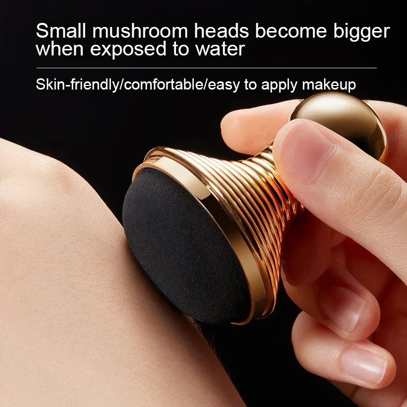 Tidesmit Mushroom Head Air Cushion BB Cream texture close-up showing brightening and moisturizing foundation finish
