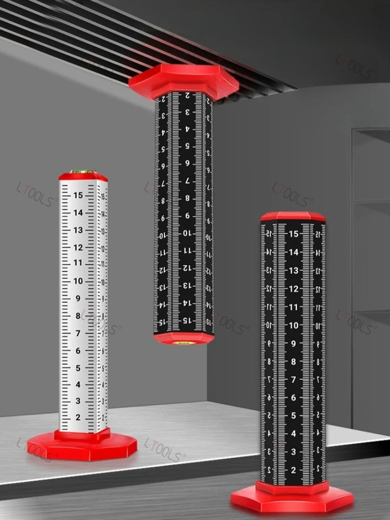 6-sided Scale Equal Height Level Ruler for Wall Tile Laying Woodworking Gradienter Suspended Ceiling Paving Tile Leveling Ruler