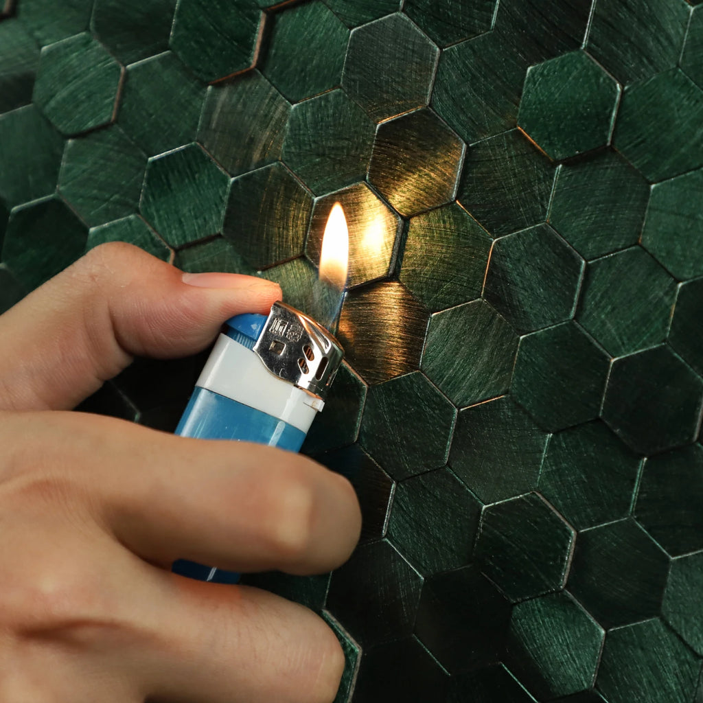 Peel and Stick Backsplash Hexagon Tile, Self Adhesive Wall Tiles 3D Metal Stick on Tiles for Kitchen