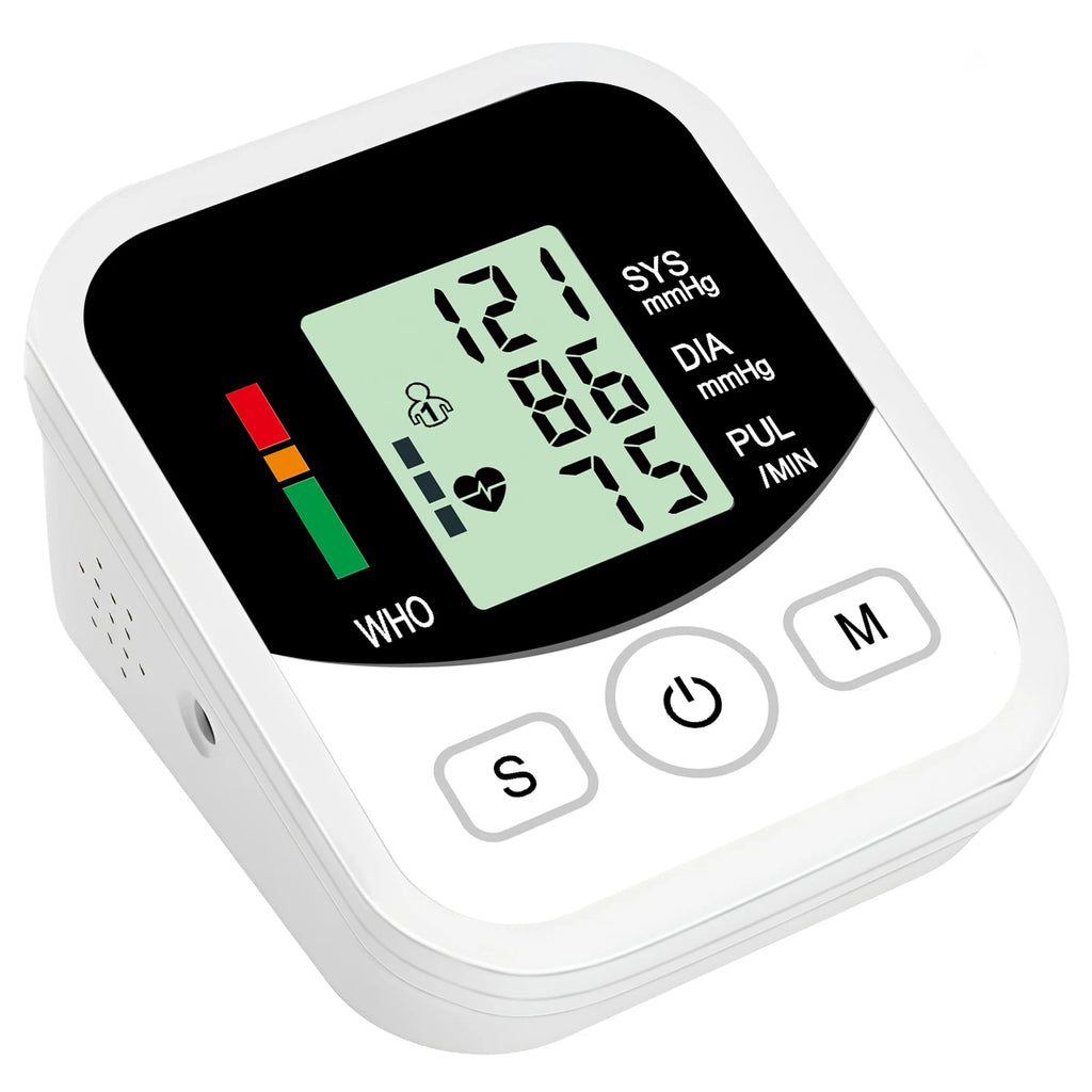 Medical Pulse BP Monitor Digitlal Tonometer Heart Rate Health Armband Automatic Blood Pressure Meter