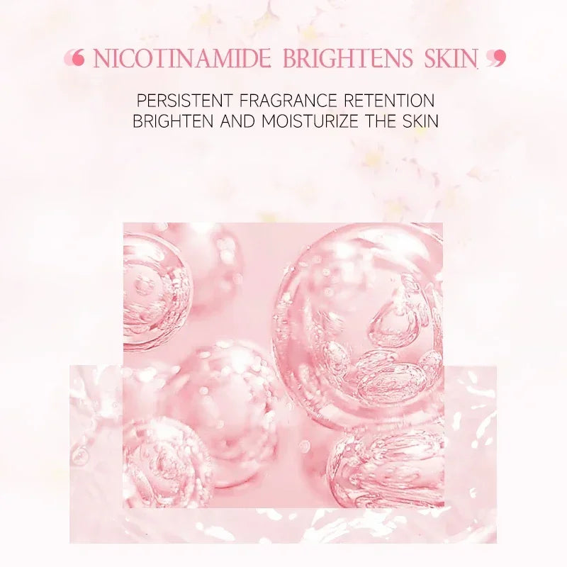 200g Japan Sakura Whitening Body Lotion Niacinamide Lotion Moisturizing Brightening Skin Lightening Cream for Dark Skin
