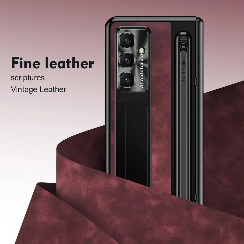Samsung Galaxy Z Fold 7 Case with S Pen Holder and Kickstand Tidesmit