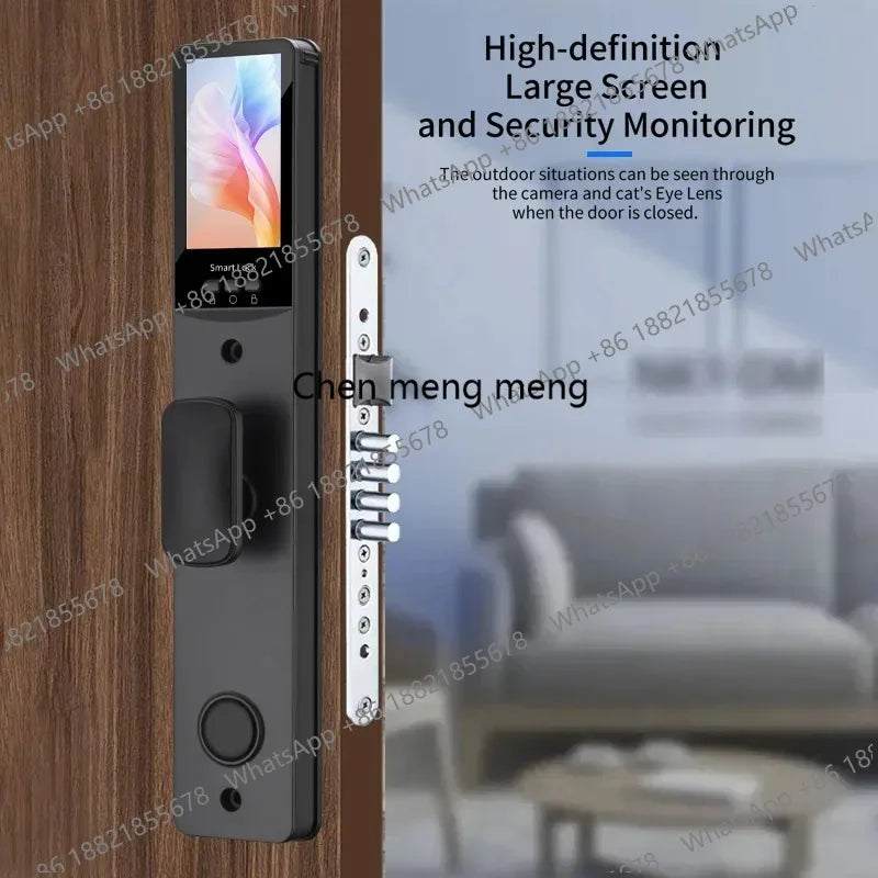 3D Face Real-time Intercom Smart Door Lock Palmar vein Camera Intelligent Fingerprint Password Biometric Electronic Key Unlock