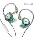 KZ EDX PRO Dynamic Earphones HIFI Bass Earbuds In Ear Monitor Sport Noise Cancelling Headset EDXProCyan MIC Tidesmit