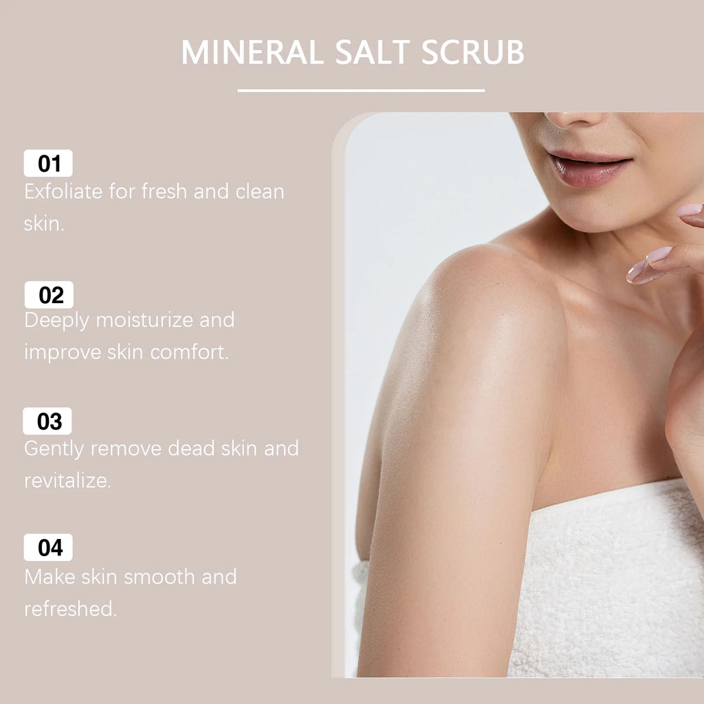 Body Exfoliating Scrub Set for Radiant Skin - Deep Hydration 3PCS Scrubs Treatments Tidesmit