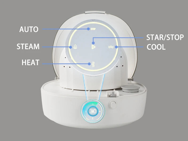 Tidesmit automatic cap cleaner featuring steam cleaning, ironing, and drying for baseball caps and bucket hats