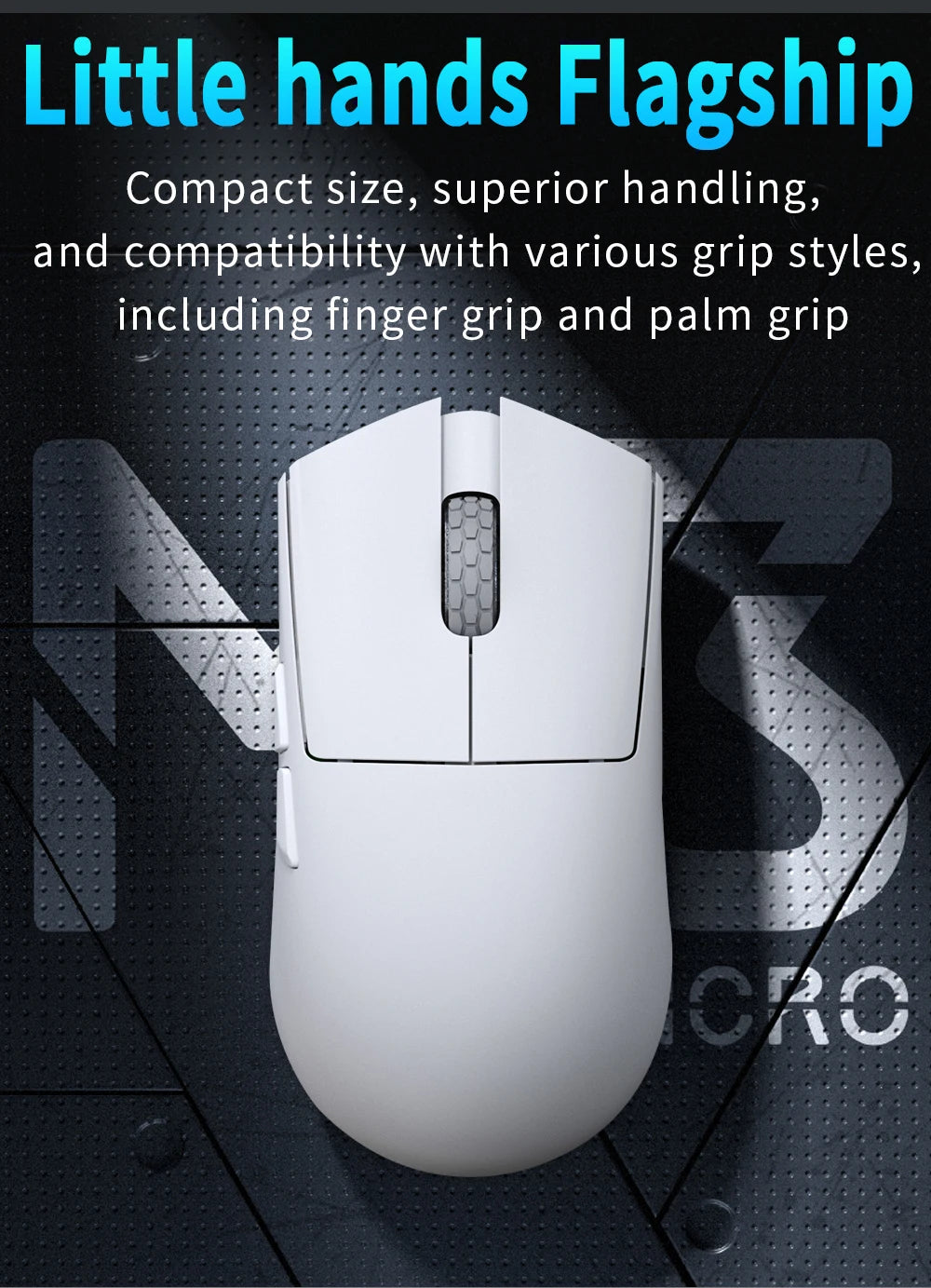 Darmoshark M3 Micro V2 Wireless Gaming Mouse Double 8k Nordic N54L PAW 3950 30000 DPI  Small Hand  Macro Game Mouse Lightweight