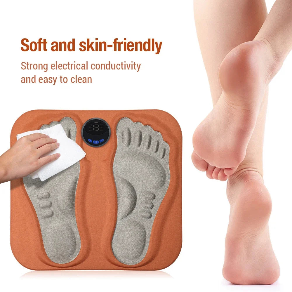 Electric Foot Massager Pad | Portable EMS Muscle Relaxer by Tidesmit Relaxation Treatment Tidesmit