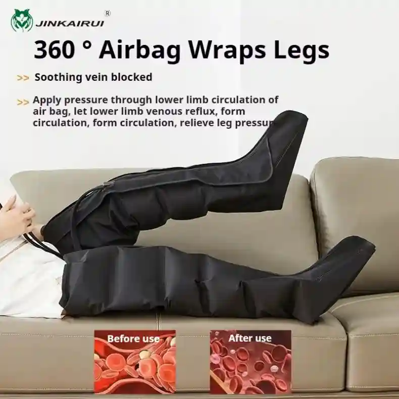 Leg Air Compression Massager - Deep Tissue Recovery Device Massage Roller Tidesmit