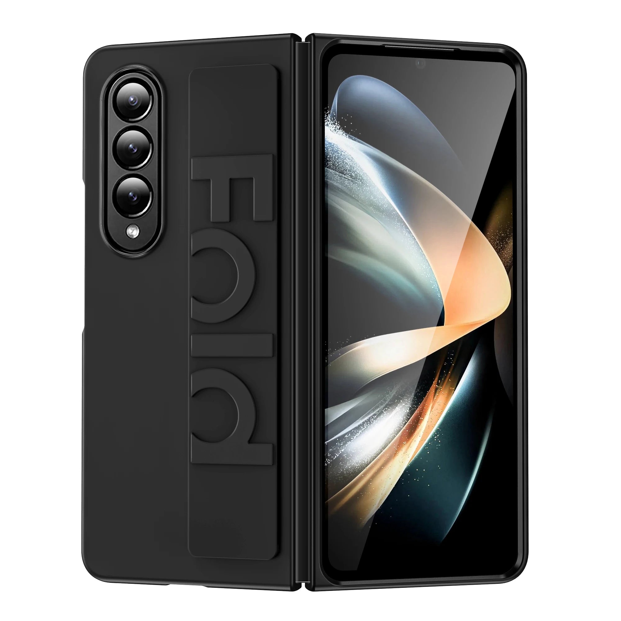 Samsung Galaxy Z Fold Slim Case - Shock-Absorbing Matte Cover black Tidesmit