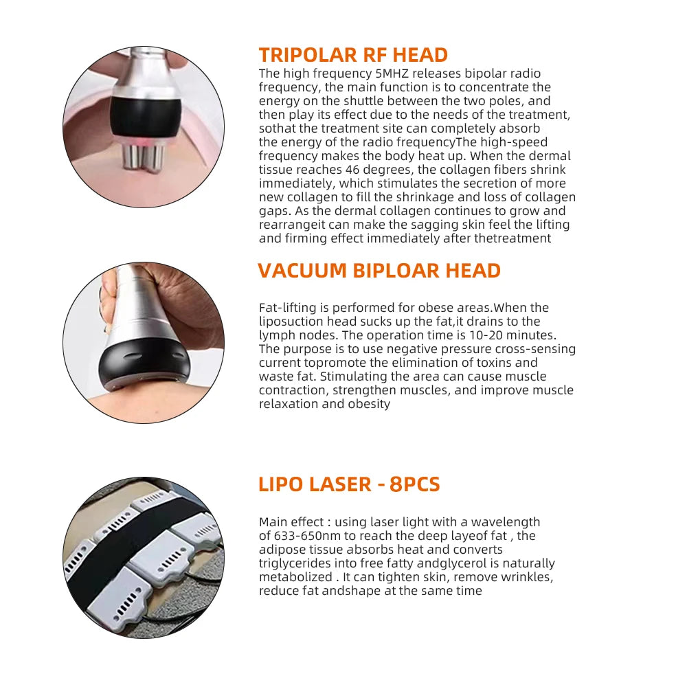Ultrasonic Cavitation 6-in-1 Body Slimming Device - Tidesmit Body Shaping Massage Equipment Tidesmit