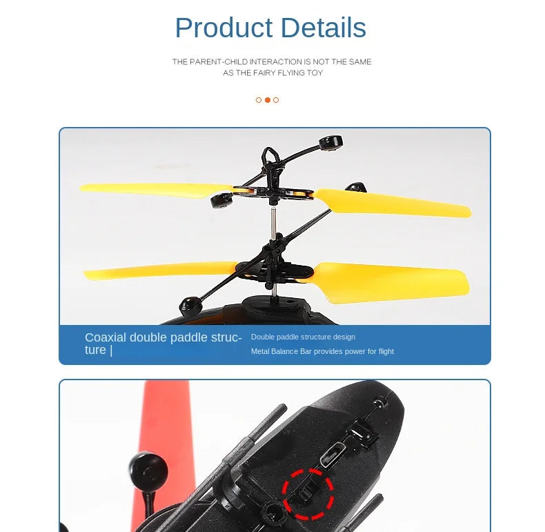 RC Helicopter Drone with Gesture Control - Durable Smart Toy for Beginners Tidesmit