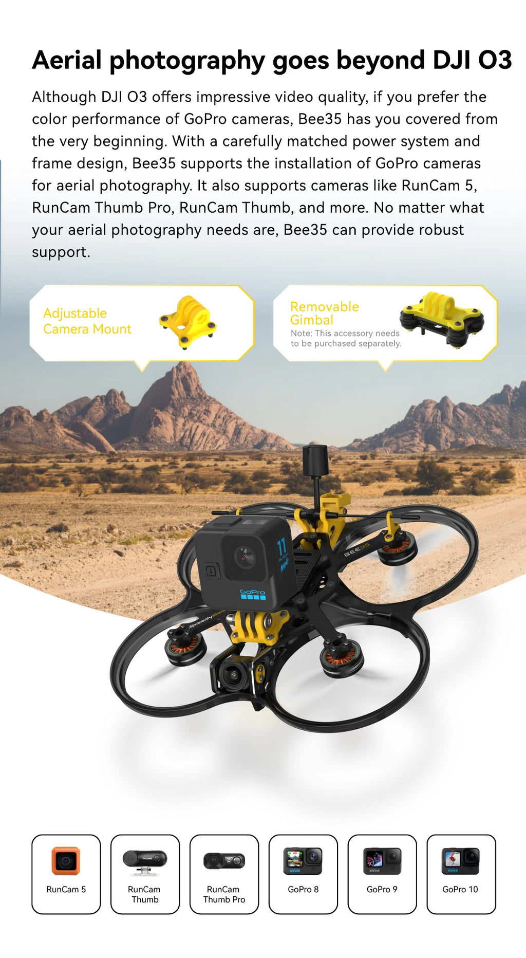 SpeedyBee Bee35 Pro 3.5 Inch Cinewhoop FPV Drone with O3 Air Unit Tidesmit