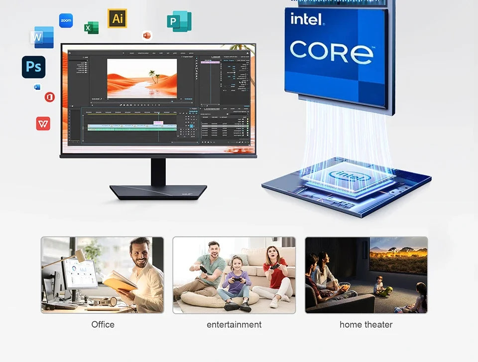 NEW MINI PC Computer Intel Core i9 10980HK 16GB DDR4 + 1/2TB M.2 SSD Windows11 Mini Gaming Pc Desktop Computer Support 4K HD