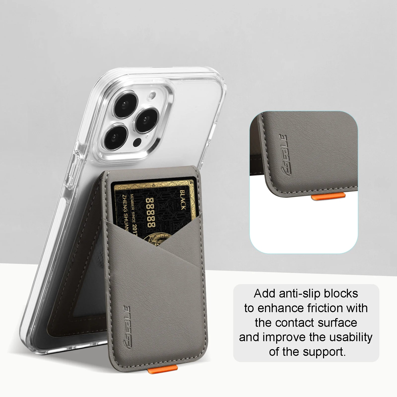 Magnetic Card Holder for iPhone: Slim RFID MagSafe Wallet & Card Case Tidesmit
