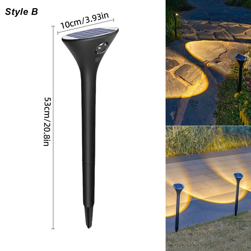 1-4pcs LED Solar Landscape Lights Outdoor IP65 Waterproof Solar Light Solar Garden Spotlight for Yard Lawn Walkway Courtyard