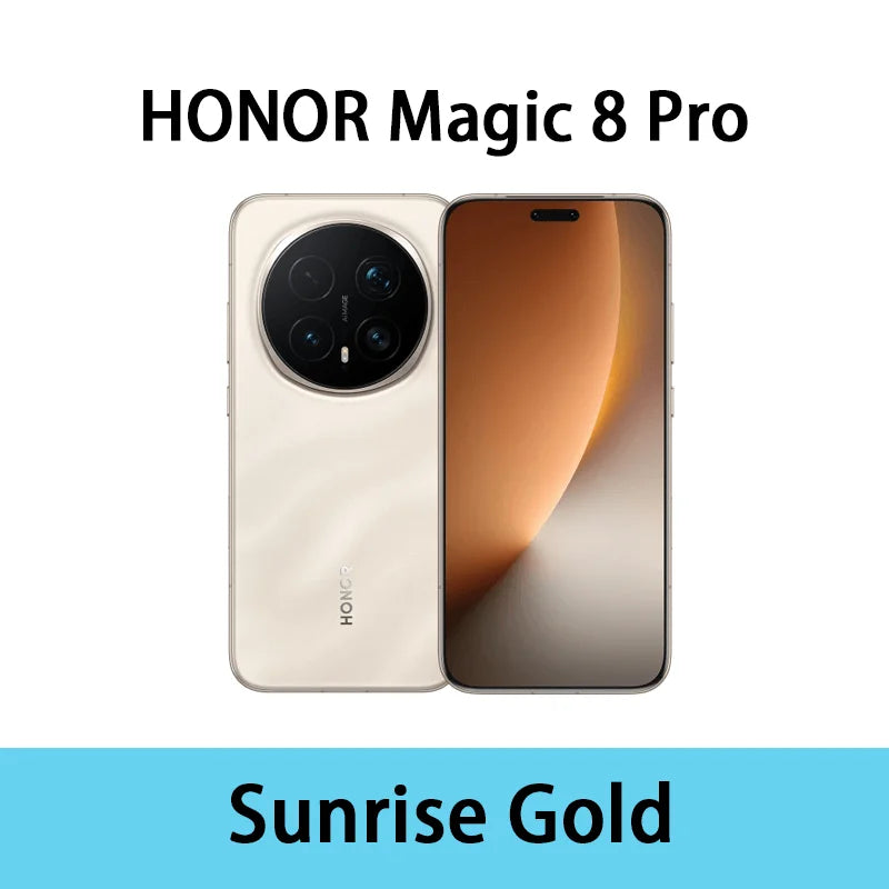 Honor Magic 8 Pro 5g Smartphone Global Version Snapdragon 8 Elite Gen 5 200Mp Ultra Night Telephoto Ois 6270Mah 100W Supercharge 80W Wireless 6.71"Oled Nfc