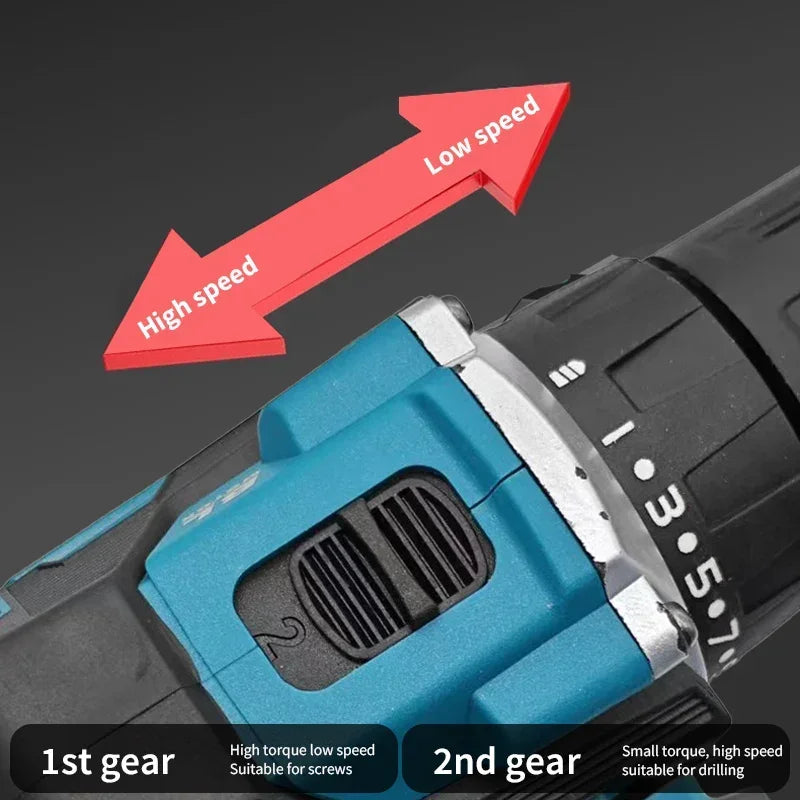 Makita Original. DDF487 Cordless Driver Drill Brushless Electric Impact Screwdriver Rechargeable Power Tool 18V
