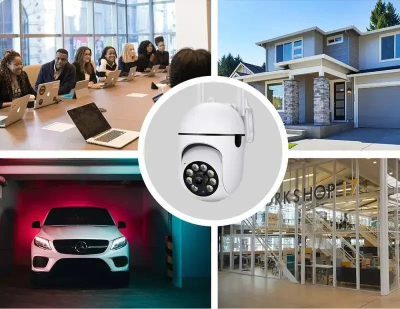 V380 pro WiFi IP Camera 4X Zoom Indoor Surveillance Camera Color Night Vision Human Detection Security CCTV Camera Baby monitor