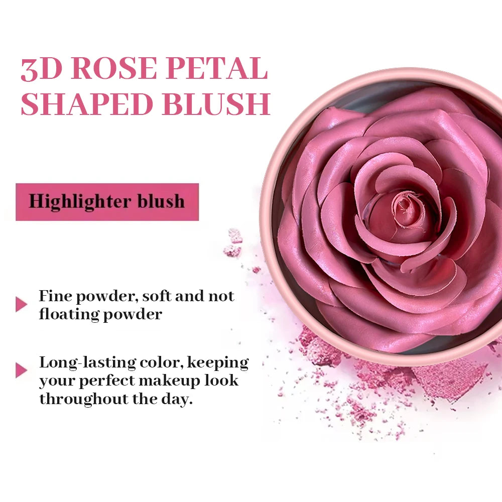 Tidesmit single color matte petal blush and highgloss contouring cream palette for sculpted face makeup texture