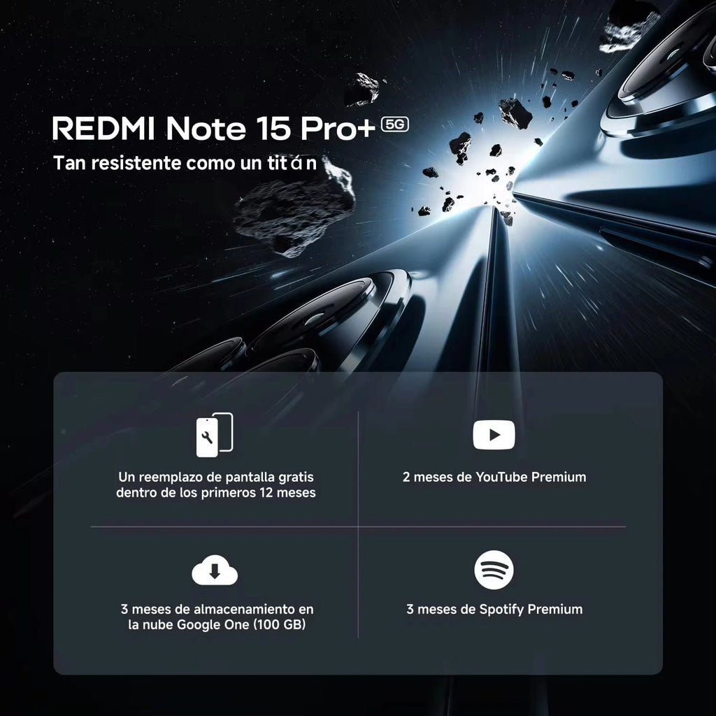 Xiaomi Redmi Note 15 Pro Plus 5G 8GB 256GB 12GB 512GB NFC 100W Hyper Charge 200MP Camera 6500mAh Battery