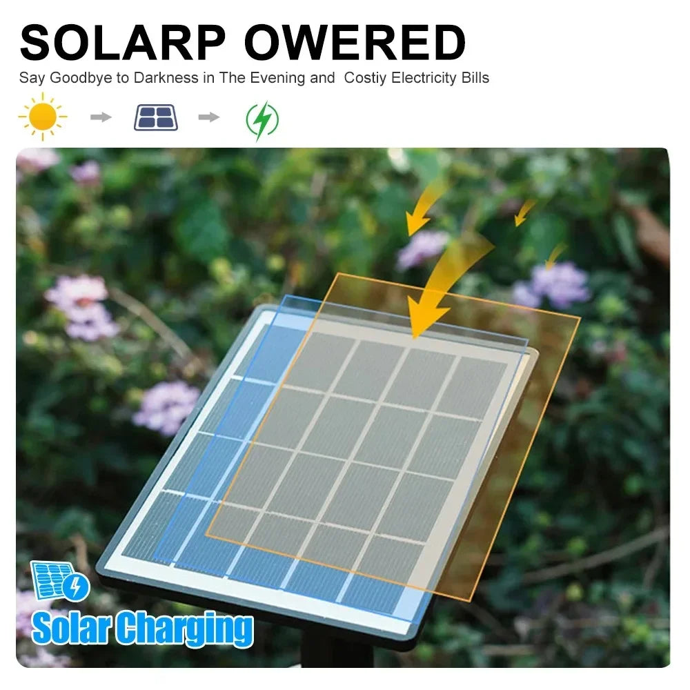 1-4pcs LED Solar Landscape Lights Outdoor IP65 Waterproof Solar Light Solar Garden Spotlight for Yard Lawn Walkway Courtyard